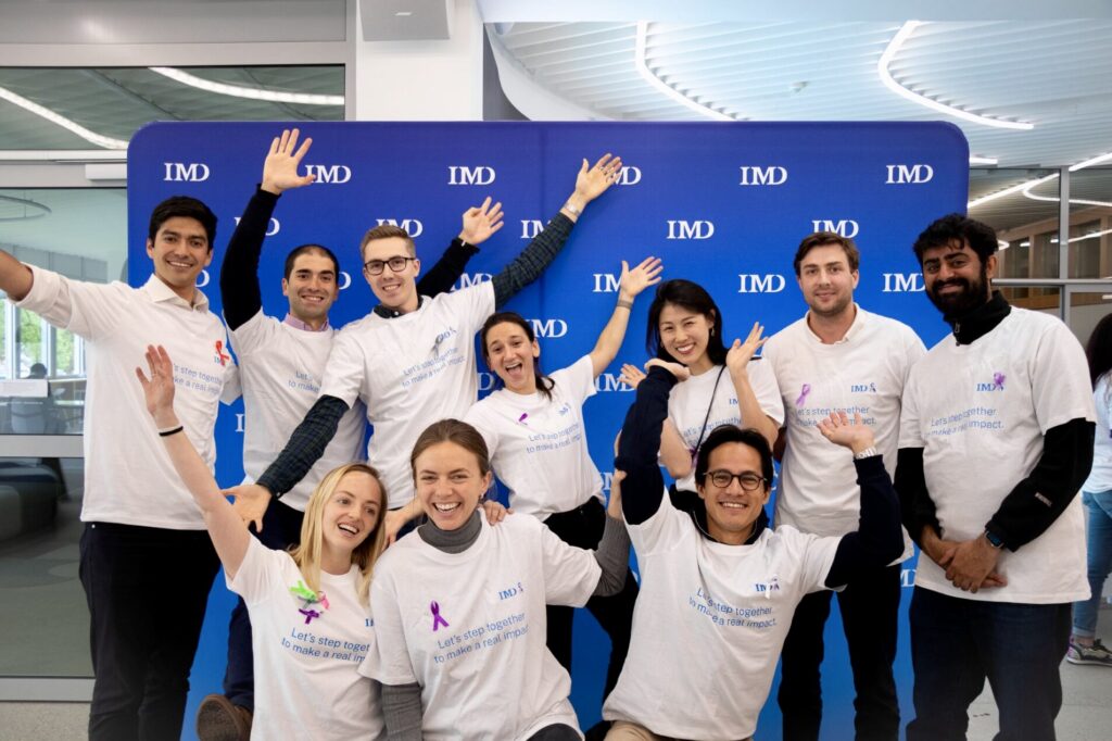 IMD_MBA students participate in steps-for-cancer